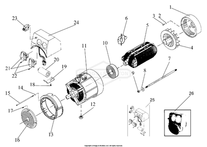 Part Location Diagram of 102132GS Briggs and Stratton Circuit breaker 10a